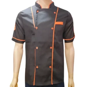 Chemise Marron Demi Manche