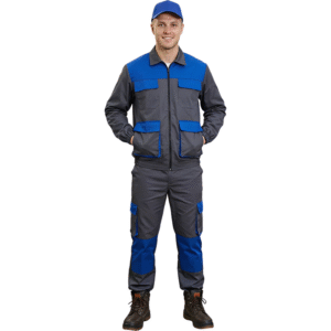 Jacket Et Pantalon Gris-Bleu Roi