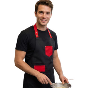Les Tabliers Devant Noir Rouge
