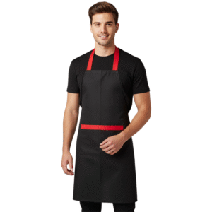 Les Tabliers Devant Noir Rouge