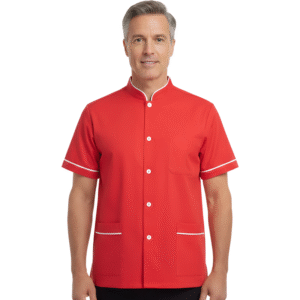 CHEMISE ROUGE POLYSTER