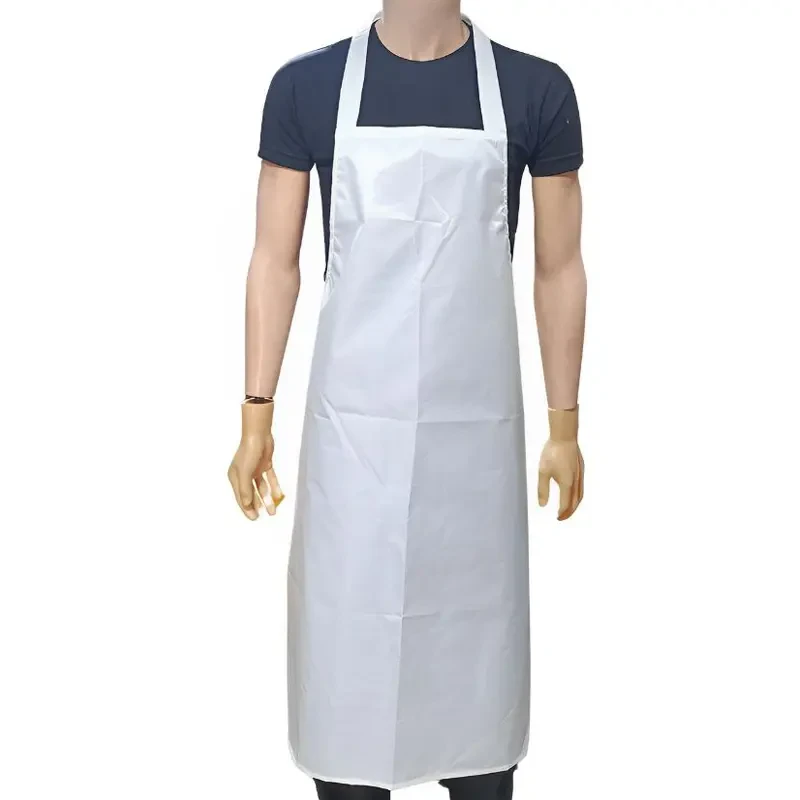 Tablier Devant Blanc En Tissu Impermeable