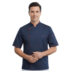 Chemise De Cuisine Bleu Rouge