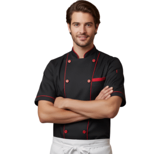 Chemise De Cuisine Noir En Serge