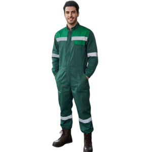 Combinaison Vert En Serge Avec Bande