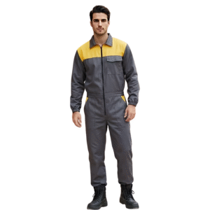 Conbinaison Gris Jaune Polyster