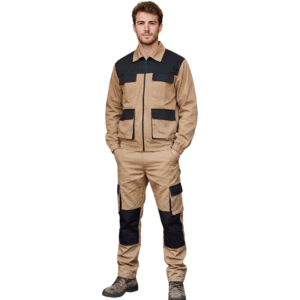 Jacket Et Pantalon Beige-Noir