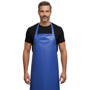 Tablier Devant Bleu Roi En Tissu Impermeable