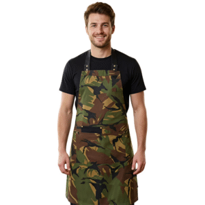 Tablier Devant En Serge Moutif De Camouflage