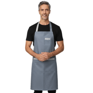 Tablier Devant Gris Gendarme En Tissu Serge