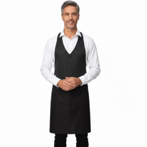 Les Tabliers Devant Noir Rayé