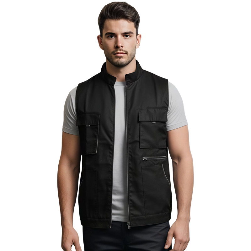 GILET NOIR 05 POCHES