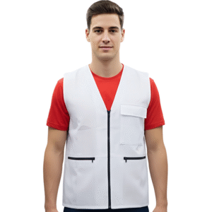 GILET BLANC 03 POCHES