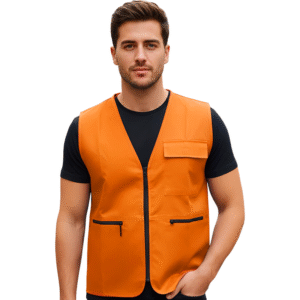 GILET ORANGE 03 POCHES
