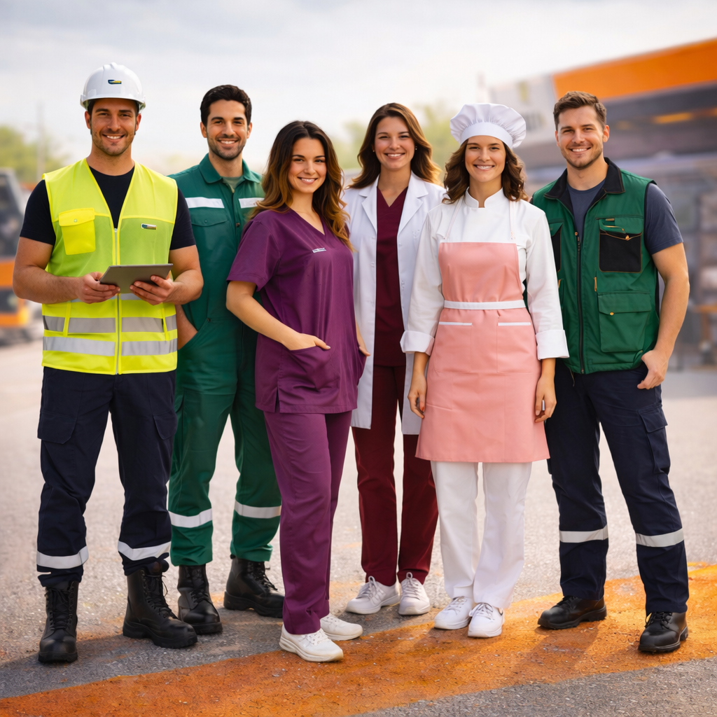 Professionnels en tenue de travail — DAZI